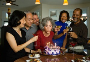 Adults at Birthday Party