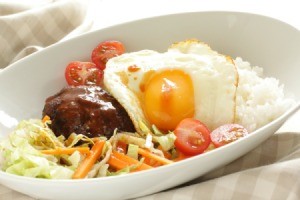 Hawaiian Food Locomoco Rice