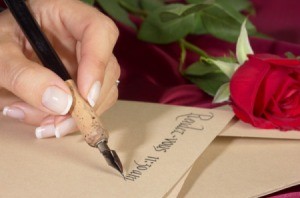 Woman Writing Calligraphy