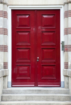 Red Exterior Door