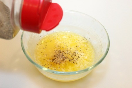 add pepper to butter