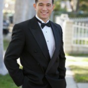 A man wearing a tuxedo.