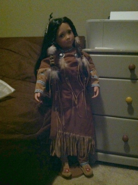 Large Native American style doll.