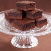 Glass Pedestal Dish With Brownies