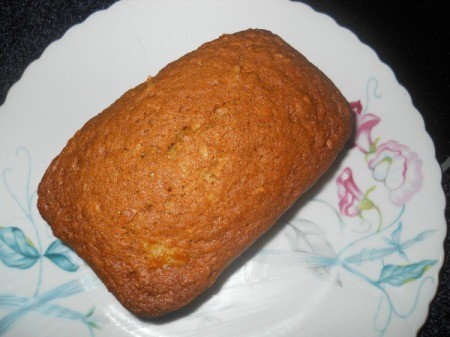 Small loaf on plate.