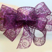 Wire-Edged Ribbon Bow