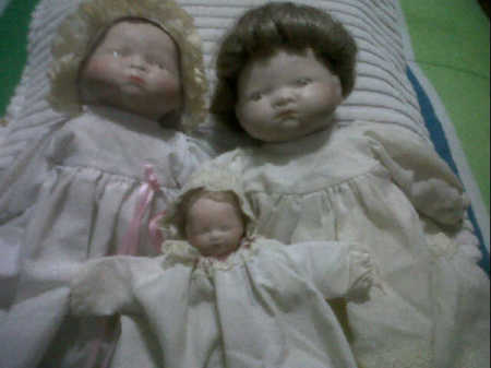 Three baby dolls.