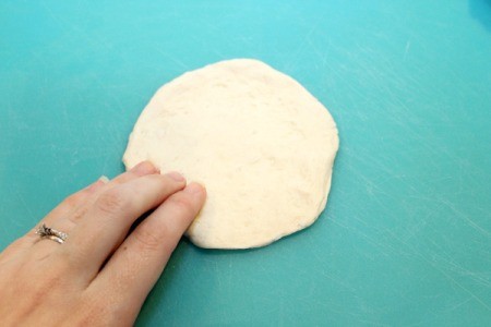 press out biscuit dough