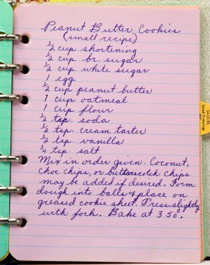 Handwritten Cookbook