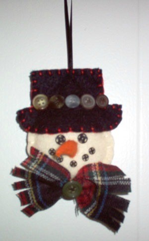 Snowwoman ornament.