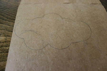 cardboard cloud template