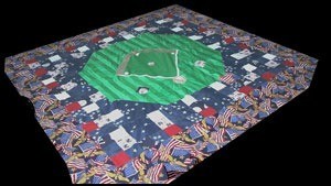 Yankee Stadium quilt.