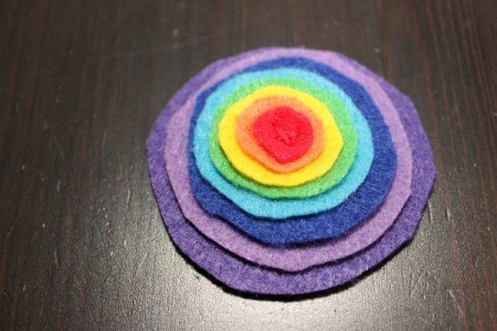 Rainbow Felt Pins | ThriftyFun