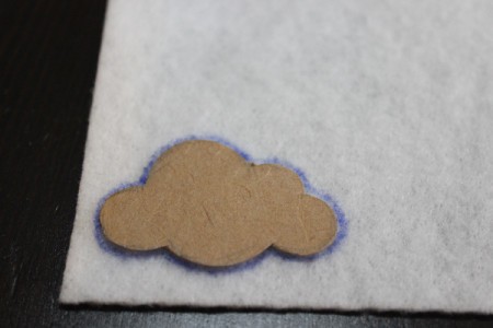 trace template on felt