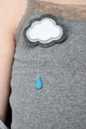 Felt Cloud Pin