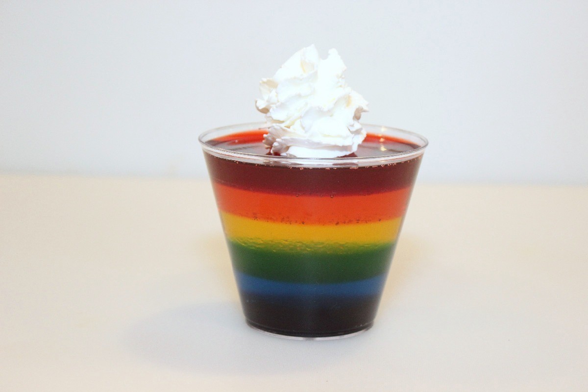 Rainbow Jello Cups ThriftyFun
