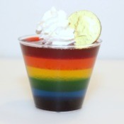 Rainbow Jello Cups