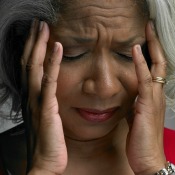 Woman with Migraine Headache
