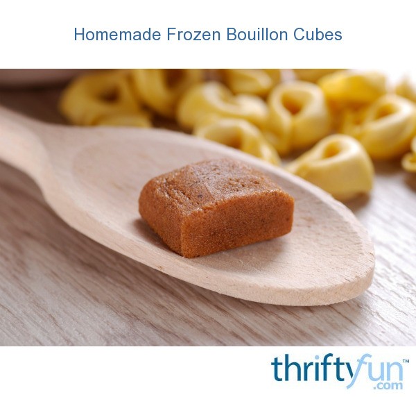 Homemade Frozen Bouillon Cubes ThriftyFun
