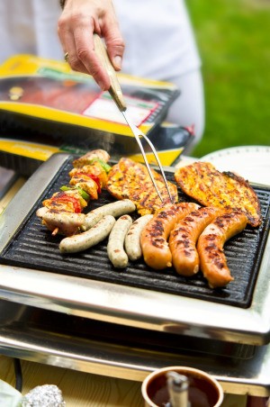 Food on Electric Grill