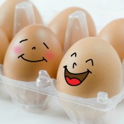 Laughing eggs.
