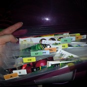 seed packets in organizer