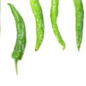 Green chiles.