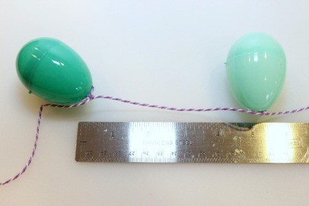 measure to space out eggs