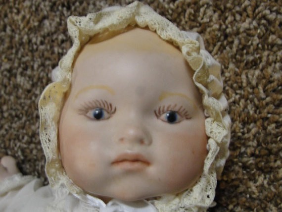 Closeup of baby doll.