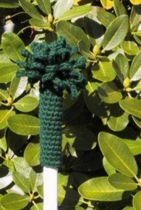 Crocheted Broom Handle Duster