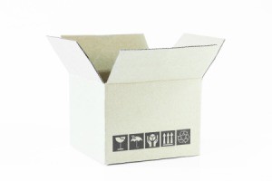 cardboard shipping box