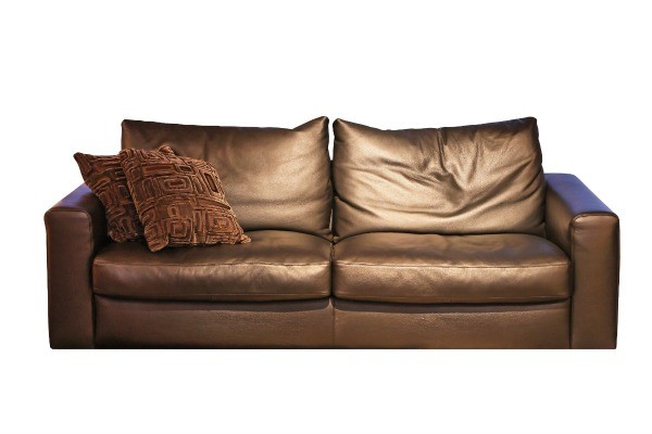 heat mark on leather sofa