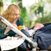 Woman with Baby in Stroller