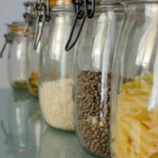 Pasta and Grains in Jars