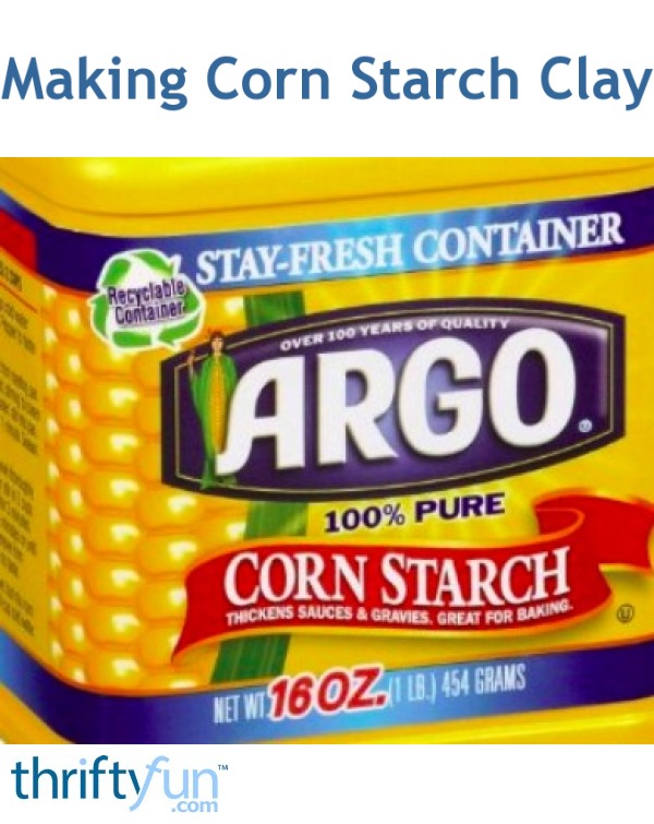Making Corn Starch Clay ThriftyFun