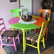 Refurbishing an Old Table and Chairs