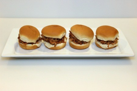 finished pulled pork sandwiches