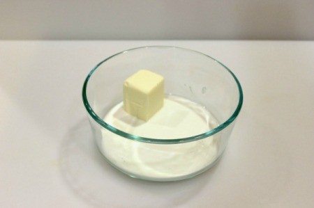 microwave butter and milk