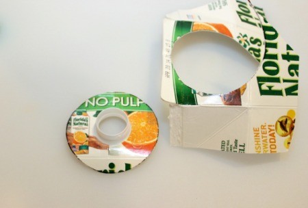 use ring to center and cut out spout 2