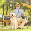 Blind Man With Dog