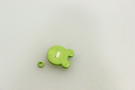 button with shank removed