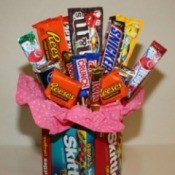 Bouquet made from candy