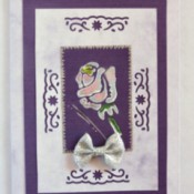 Rose Embellished Birthday Card