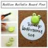 Making Button Bulletin Board Pins