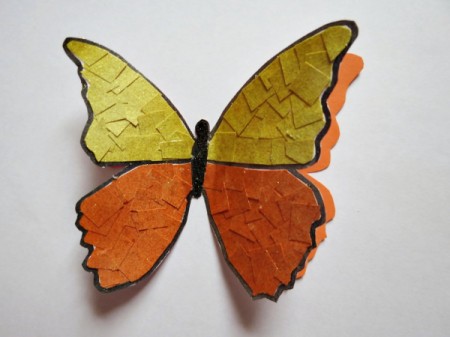 3D Butterfly Wedding Place Card
- sugar paper attached to card stock