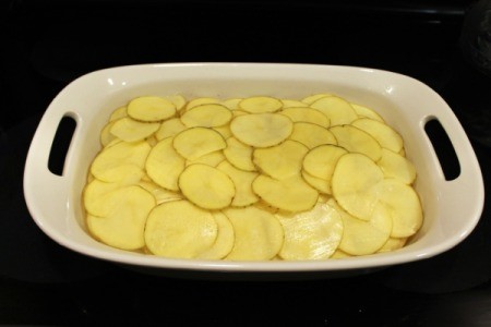 add second layer of potatoes