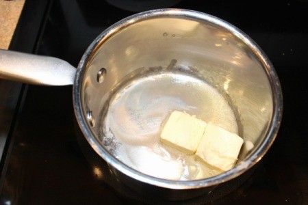put butter in saucepan