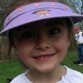 young girl with visor