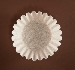 Pleated paper coffee filter