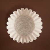 Pleated paper coffee filter